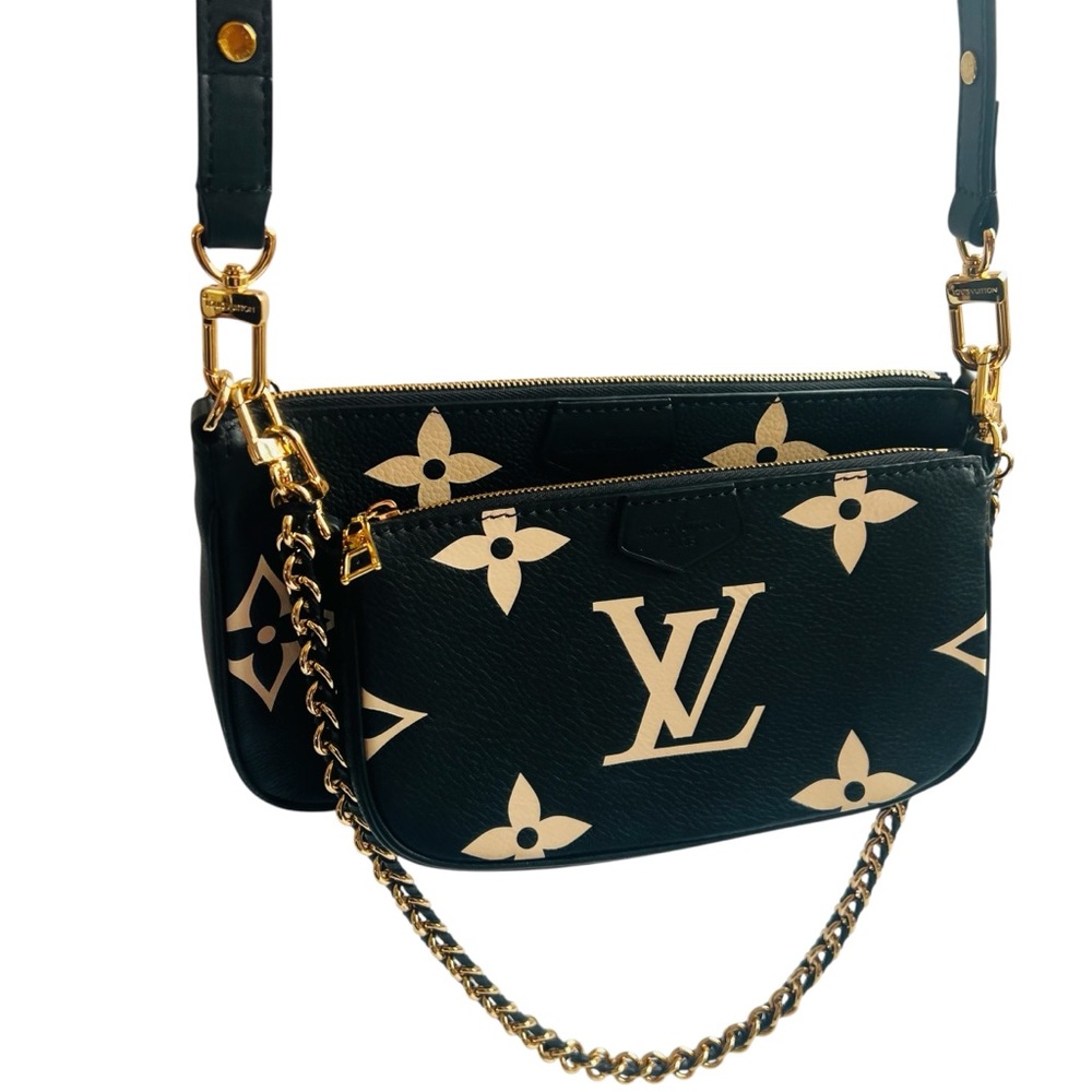 Louis Vuitton Monogram Empreinte Bicolor Multi Pochette Accessories Crossbody